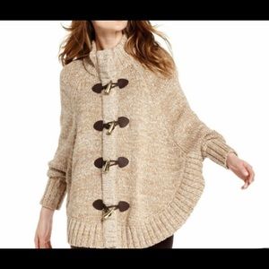 Michael Kors Knit Poncho with Toggles